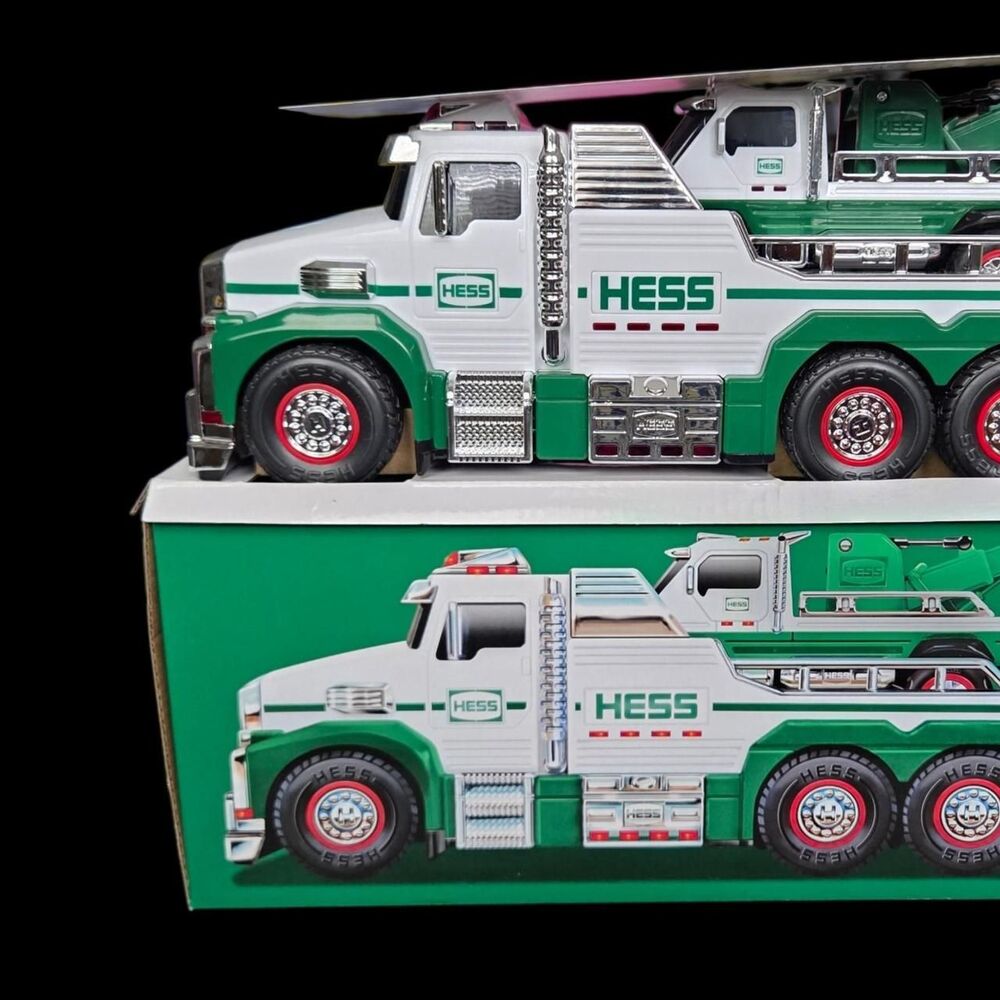 Hess Green and White Cars-vehicles